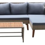 CROSS SOFA  WITH WOOD LEG