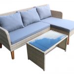 CROSS SOFA  WITH WOOD LEG