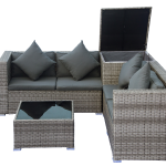 MEDIUM LOUNGER SET 2 WITH CUSHION BOX