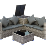 MEDIUM LOUNGER SET 2 WITH CUSHION BOX