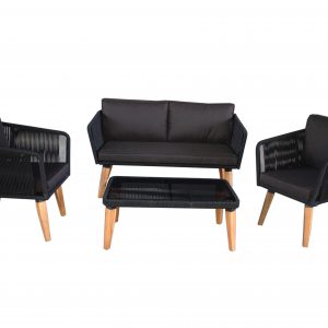 SOFA SET BLACK ROPE