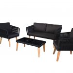 SOFA SET BLACK ROPE