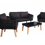 SOFA SET BLACK ROPE