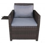 Rattan lounge sofa for balcony